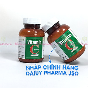 Vitamin C 50mg lọ 1000 viên nén - Bổ sung Vitamin C cho cơ thể, tăng cường sức đề kháng, giảm chảy máu cam