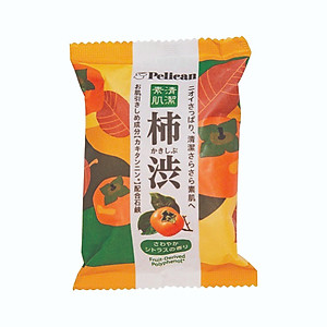 Xà Phòng Tắm Khử Mùi Cơ Thể Chiết Xuất Từ Quả Hồng Pelican Family Soap KSB (80 G)
