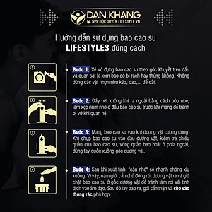 Bao Cao Su Kéo Dài Thời Gian LifeStyles Love Time Thiết kế Ôm Sát Nhiều Gel 100% Không Rách Bao - Hộp 3 bao