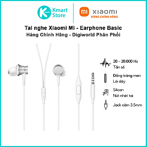 Tai Nghe Xiaomi In Ear Headphones Basic- Hàng Chính Hãng