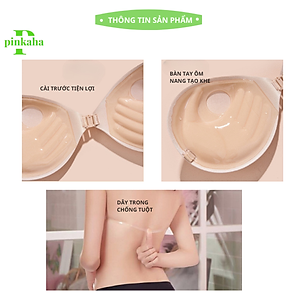 Áo Lót Dán Nâng Ngực Silicon - Áo Bra Dán Ngực Silicon Cài Trước Không Gọng Hình Bàn Tay