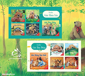 [Bộ sách tranh song ngữ Anh - Việt, in màu] [Combo 10 cuốn GẤU HÒA ĐỒNG - GẤU KHÔN LỚN] - GẤU BỊ ỐM - GẤU CHẲNG CHỜ NỔI - GẤU THỨC ĐÓN GIÁNG SINH - GẤU THAY RĂNG - GẤU SỢ HÃI - GẤU SAY NGỦ - GẤU NÓI CẢM ƠN - GẤU MUỐN NỮA - Quảng Văn - NXB Phụ Nữ.