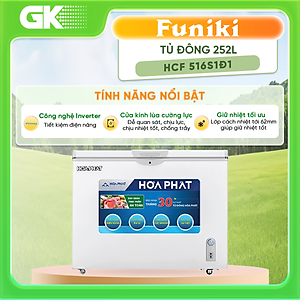 Tủ đông Hòa Phát HCF 516S1Đ1 252 lít - Hàng Chính Hãng