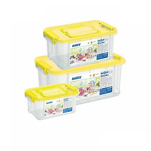 Bộ 3 Hộp Quai Matsu Duy Tân Q01 (No.1124/No.1125/No.1126) - Giao màu ngẫu nhiên