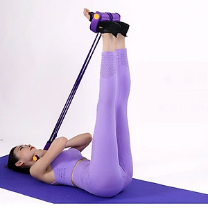 Dây Tập Bụng, Dây Kéo Đàn Hồi Kháng Lực 4 ống, 6 Ống Cao Su Tập Bụng Tại Nhà