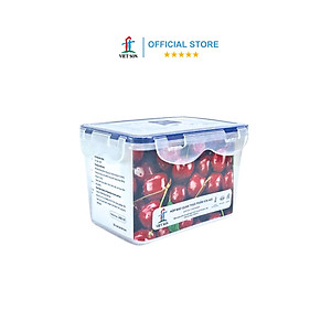 [TẶNG KHAY RÁO NƯỚC] Hộp Đựng Thực Phẩm VIETSON 2400ml Nắp Khóa 4 Cạnh Kín Hơi