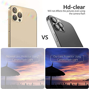 Bộ miếng dán kính cường lực bảo vệ Camera iPhone 12 Pro Max hiệu Wiwu Guard Lens Ring mang  lại khả năng chụp hình sắc nét full HD (độ cứng 9H, chống trầy, chống chụi & vân tay, bảo vệ toàn diện) - hàng nhập khẩu