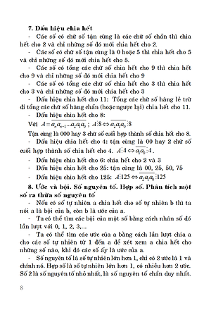 Sổ Tay Toán Cấp 2 Lớp 6-7-8-9 - KV