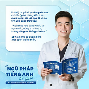 Sách Ngữ Pháp Tiếng Anh Tối Giản dành cho người mới bắt đầu - Tác giả BS. Đỗ Trung Kiên