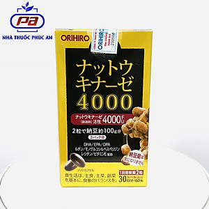 Viên uống chống đột quỵ tai biến Natto Kinase 4000FU Orihiro Nhật Bản 60 - 120 viên
