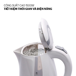 Ấm Siêu Tốc Sunhouse SHD1300 - 1.7 Lít (Trắng)- Hàng chính hãng