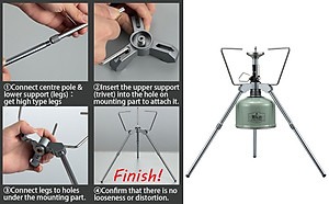 Phụ kiện chân đế khung bếp gas mở rộng Campingmoon Z01