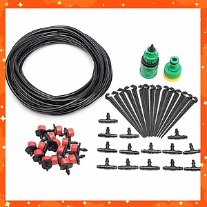 Bộ KIT hệ thống tự động tưới nhỏ giọt 25m dây và 30 đầu phun kèm đầy đủ phụ kiện 206848