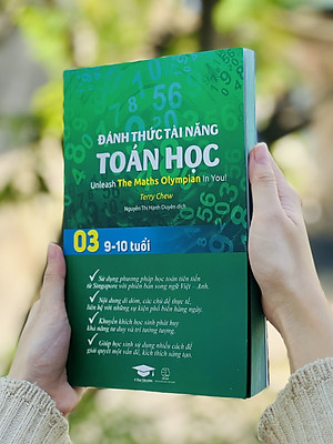 Sách Đánh Thức Tài Năng Toán Học 2 và 3 ( 8 - 10 tuổi ) - Sách Song Ngữ ( Việt – Anh) Giúp Trẻ Vừa Học Toán Vừa Ôn Luyện Tiếng Anh Theo Chương Trình Singapore, Sách Toán Lớp 2, Lớp 3, Lớp 4 - Á Châu Books, Bìa Cứng, In Màu
