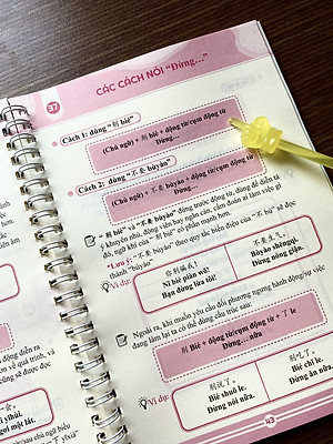 Sách - Sổ tay ngữ pháp tiếng Trung (đi kèm sách tự học tiếng Trung từ con số 0 - 4 tập)