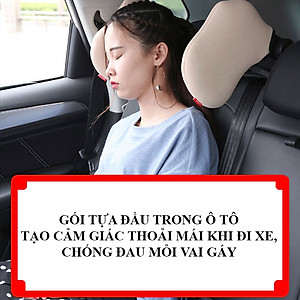 Gối chống mỏi cổ và đầu khi ngủ  trên ô tô