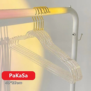 Combo 5 Móc Treo Quần Áo Trong Suốt PaKaSa - Hàng Chính Hãng 