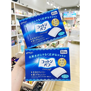 Bông Tẩy Trang S Select Nhật Bản 80 Miếng
