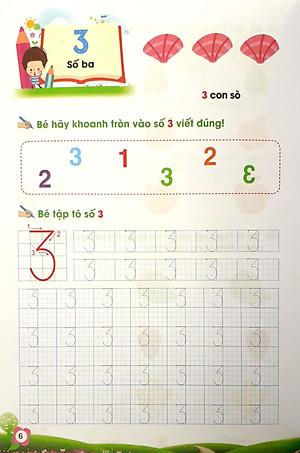 Sách Bé Tự Tin Bước Vào Lớp 1 - Cùng Bé Học Toán - Tập 1 (Dành Cho Bé Từ 5 - 6 Tuổi)