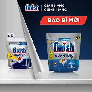 Combo 3 túi viên rửa chén bát Finish Powerball Quantum 21 viên/túi