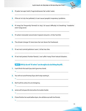 Sách Luyện Chuyên Sâu Ngữ Pháp Và Bài Tập Tiếng Anh 8 Tập 2 (Chương Trình Mới)