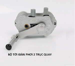 Bộ tời giàn phơi thông minh 2 trục quay