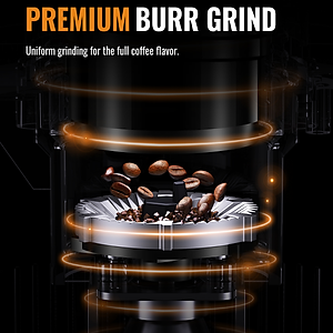 Máy xay hạt cà phê cao cấp Shardor CG836B Tích hợp 25 chế độ xay hạt cà phê  - Cài đặt thời gian xay 40 giây - Hàng Nhập Khẩu