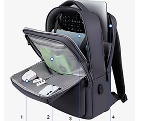 Balo nam laptop 17.3 inh thể thao đa chức năng cao cấp phong cách ca tính mới