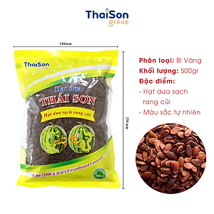 Hạt Dưa Sạch Thái Sơn Rang Củi Vị Muối, Bơ Bì Nâu & Vàng