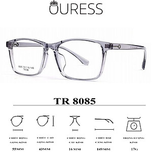 Gọng kính 8085 nhựa cao cấp siêu bền thời trang nam nữ OURESS