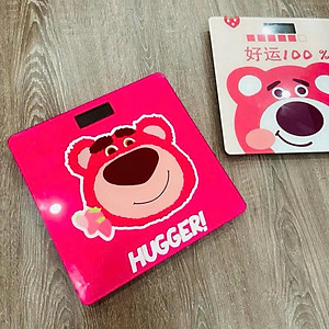 Cân Sức Khỏe  gia đình , hình gấu dâu , cân điện tử có đèn Led ,    là sản phẩm rất cần thiết cho mọi gia đình 