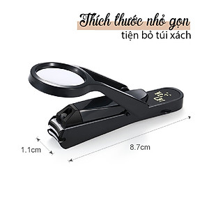 Bấm móng tay cao cấp Nhật KAI Seki Magoroku (kèm kính lúp) HC1823