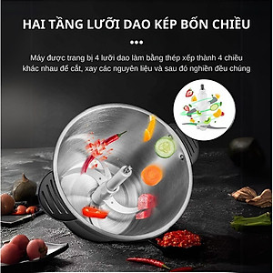 Máy xay thịt, máy xay tói ớt đa năng công suất mạnh mẽ 800W SOKANY SK-7028, dung tích 4L, cối INOX 304 - HÀNG CHÍNH HÃNG - DELIYA