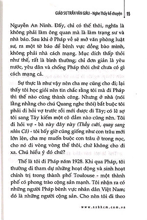 Sách Giáo Sư Trần Văn Giàu - Nghe Thầy Kể Chuyện