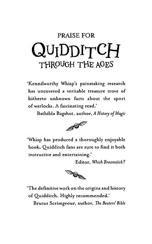 Harry Potter Ngoại Truyện - Quidditch Qua Các Thời Đại