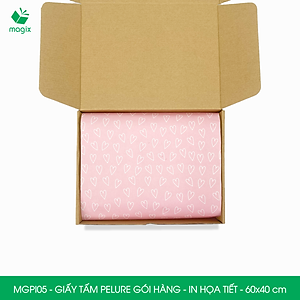 MGPI05 - Combo 50 tấm giấy Pelure gói hàng in họa tiết - 60x40 cm