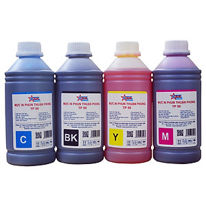 Mực in phun Thuận Phong TP50 (1L) dùng cho tất cả các dòng máy in phun Epson, HP, Canon - Hàng Chính Hãng