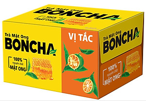 Thùng 24 Chai Trà Mật Ong vị Tắc BONCHA 450ml bao bì Tết