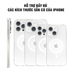 Ốp lưng cứng chống ố sạc từ tính dành cho iPhone 12 / 13 / 14 / 15 / 16 / 12 Pro / 12 Pro Max / 13 Pro / 13 Pro Max / 14 Plus / 14 Pro / 14 Pro Max / 15 Plus / 15 Pro / 15 Pro Max / 16 Plus / 16 Pro / 16 Pro Max - Hàng chính hãng
