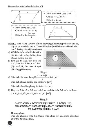 PHƯƠNG PHÁP GIẢI CÁC DẠNG TOÁN THỰC TẾ 8 (Theo chương trình mới)