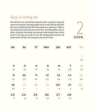 Bộ Lịch Thư Pháp Làng Mai 2026 - Lòng Đất Nở Hoa Trời