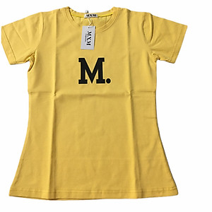 Áo thun nữ MXM in chữ M cổ tròn cotton 4 chiều form ôm body cực tôn dáng ( ANU003 )