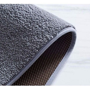 Thảm Nỉ Lau Chân Hình Chữ Nhật, Chùi Chân Lông Mềm Mịn Dày Dặn Đế Chống Trơn Trượt Hàng Chất Lượng Cao KT 40x60cm Giao Màu Ngẫu Nhiên