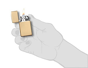 Bật Lửa Zippo Slim Solid Brass 1654B