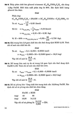 Sách 500 Bài Tập Cơ Bản Và Nâng Cao Hoá Học 12