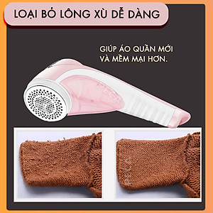 Máy cắt lông xù chuyên nghiệp Kemei KM-1905 hoạt động mạnh mẽ công suất 9W sử dụng sạc USB dùng cắt lông xù thừa trên vải, thú nhồi bông, chăn ga nệm nhanh chống