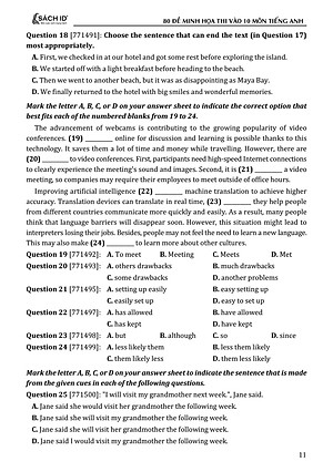 Sách - 80 Đề Minh Họa Thi Vào 10 - Môn Tiếng Anh