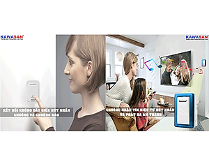 CHUÔNG CỬA KHÔNG DÂY DB658 (BLACK) THƯƠNG HIỆU KAWASAN