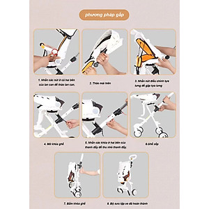 Xe đẩy cho bé 2 chiều có thể gấp gọn linh hoạt,chịu lực trên 50kg ,3 tư thế ngả sâu có giảm sóc cho bé yêu