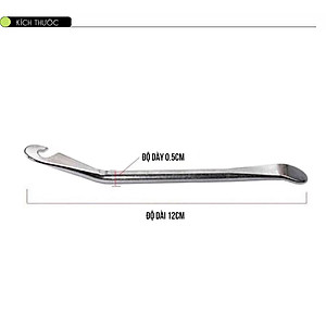 Bộ 2 Thanh Nạy Móc Lốp Xe Đạp Giúp Vá Lốp Săm Xe Đạp Chất Liệu Thép Không Gỉ (dài 12cm) MaiLee